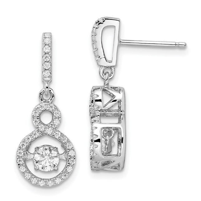Sterling Silver Earrings Style QMP1401 - Classique Jewelry Inc.