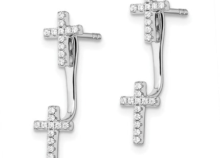 Sterling Silver Earrings Style QMP1466 - Classique Jewelry Inc.