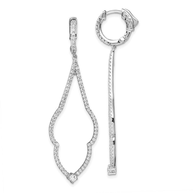 Sterling Silver Earrings Style QMP1471 - Classique Jewelry Inc.