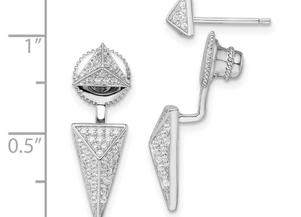 Sterling Silver Earrings Style QMP1497 - Classique Jewelry Inc.