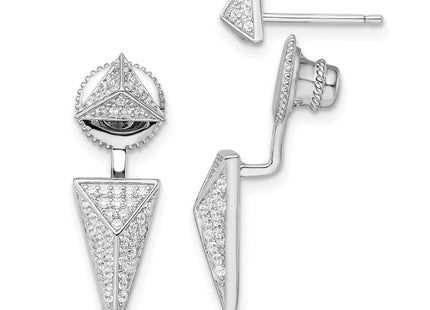 Sterling Silver Earrings Style QMP1497 - Classique Jewelry Inc.