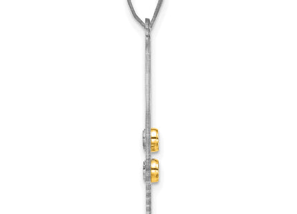 Silver/14k Two-Tone Pendants Style QMP1538 - Classique Jewelry Inc.