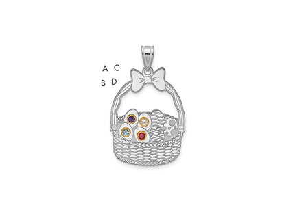 Silver/14k Two-Tone Pendants Style QMP1538 - Classique Jewelry Inc.