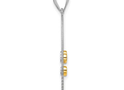 Silver/14k Two-Tone Pendants Style QMP1538 - Classique Jewelry Inc.