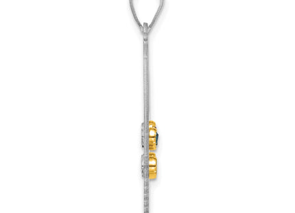 Silver/14k Two-Tone Pendants Style QMP1538 - Classique Jewelry Inc.