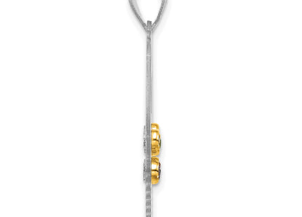 Silver/14k Two-Tone Pendants Style QMP1538 - Classique Jewelry Inc.