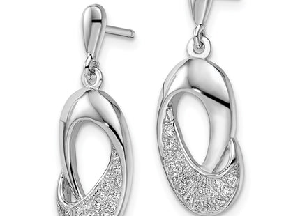 Sterling Silver Earrings Style QMP195 - Classique Jewelry Inc.