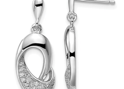 Sterling Silver Earrings Style QMP195 - Classique Jewelry Inc.