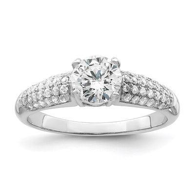 Sterling silver cubic zirconia ring