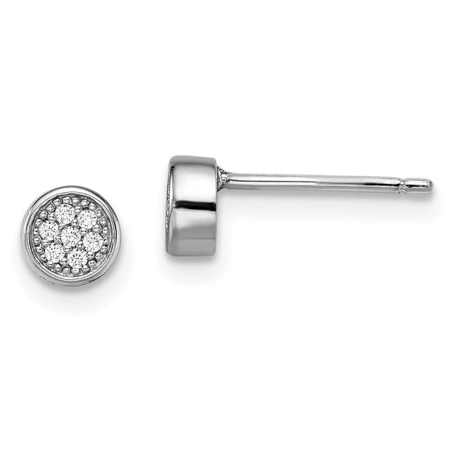 Sterling Silver Earrings Style QMP258 - Classique Jewelry Inc.