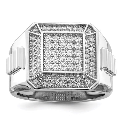 Sterling silver cubic zirconia ring