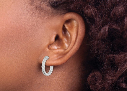 Sterling Silver Earrings Style QMP320 - Classique Jewelry Inc.