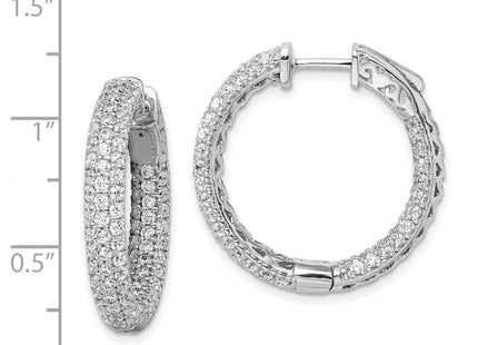 Sterling Silver Earrings Style QMP323 - Classique Jewelry Inc.