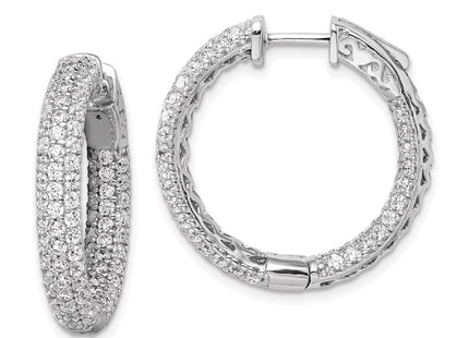 Sterling Silver Earrings Style QMP323 - Classique Jewelry Inc.