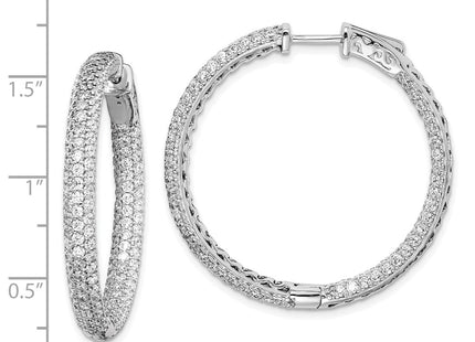 Sterling Silver Earrings Style QMP324 - Classique Jewelry Inc.