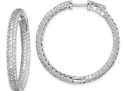 Sterling Silver Earrings Style QMP324 - Classique Jewelry Inc.