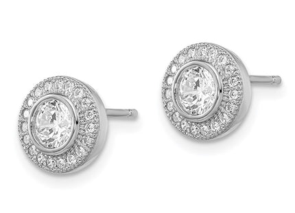 Sterling Silver Earrings Style QMP328 - Classique Jewelry Inc.