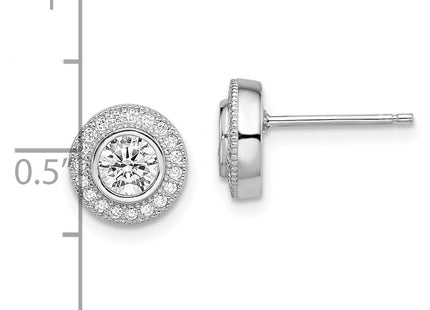 Sterling Silver Earrings Style QMP328 - Classique Jewelry Inc.