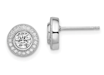 Sterling Silver Earrings Style QMP328 - Classique Jewelry Inc.