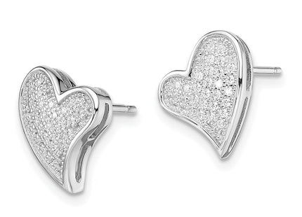 Sterling Silver Earrings Style QMP338 - Classique Jewelry Inc.