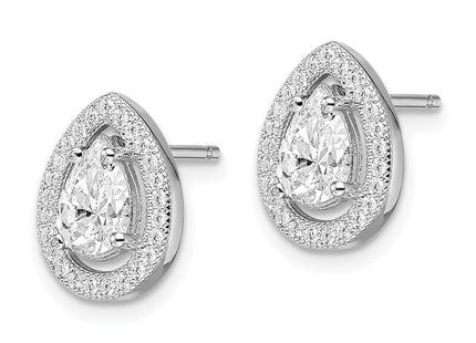 Sterling Silver Earrings Style QMP387 - Classique Jewelry Inc.