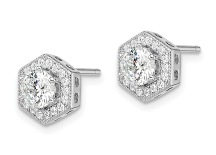 Sterling Silver Earrings Style QMP392 - Classique Jewelry Inc.