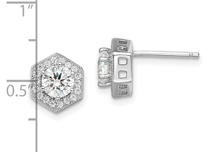 Sterling Silver Earrings Style QMP392 - Classique Jewelry Inc.