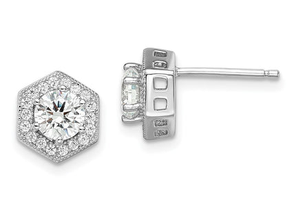 Sterling Silver Earrings Style QMP392 - Classique Jewelry Inc.