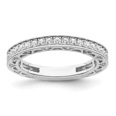 Sterling silver cubic zirconia ring