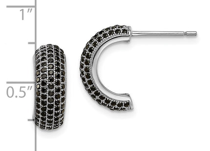 Sterling Silver Earrings Style QMP560 - Classique Jewelry Inc.