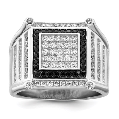 Sterling silver cubic zirconia ring