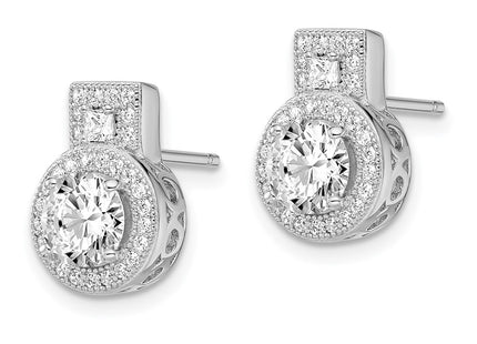 Sterling Silver Earrings Style QMP583 - Classique Jewelry Inc.
