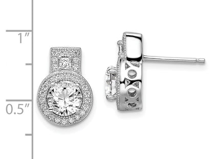 Sterling Silver Earrings Style QMP583 - Classique Jewelry Inc.