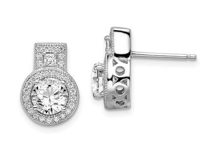 Sterling Silver Earrings Style QMP583 - Classique Jewelry Inc.