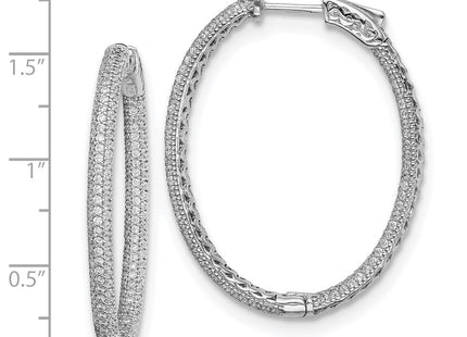 Sterling Silver Earrings Style QMP589 - Classique Jewelry Inc.