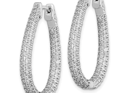 Sterling Silver Earrings Style QMP590 - Classique Jewelry Inc.