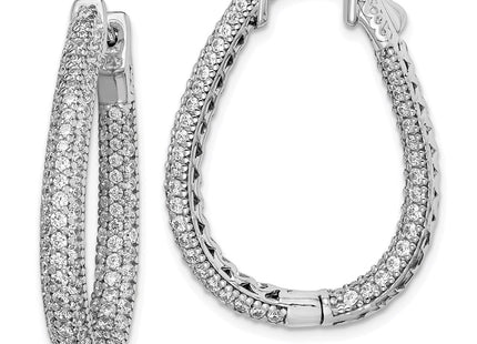 Sterling Silver Earrings Style QMP590 - Classique Jewelry Inc.