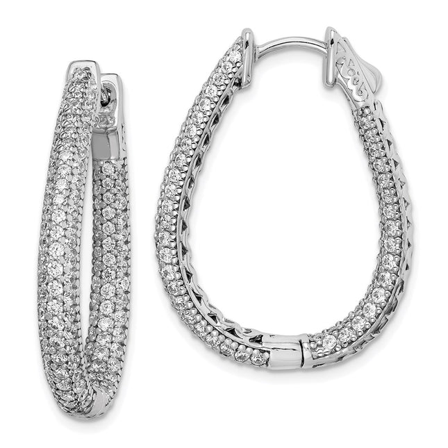 Sterling Silver Earrings Style QMP590 - Classique Jewelry Inc.