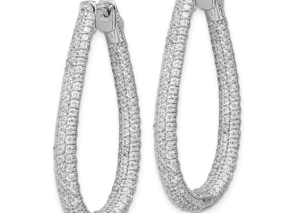 Sterling Silver Earrings Style QMP591 - Classique Jewelry Inc.