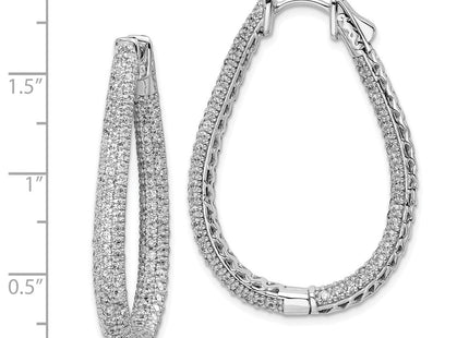 Sterling Silver Earrings Style QMP591 - Classique Jewelry Inc.