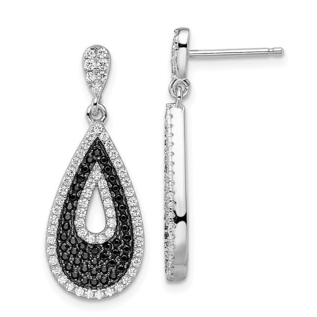 Sterling Silver Earrings Style QMP706 - Classique Jewelry Inc.