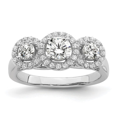 Sterling silver cubic zirconia ring