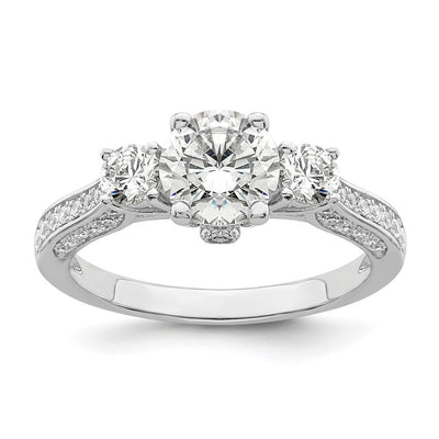 Sterling silver cubic zirconia ring