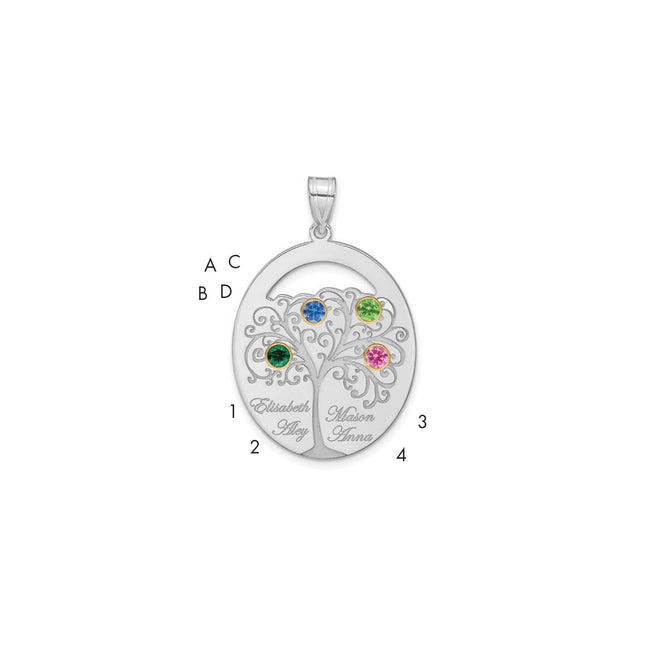 Sterling Silver Pendants Style QMP9 - Classique Jewelry Inc.