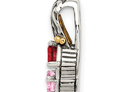 14k/Silver Two-Tone Pendants Style QMPD10 - Classique Jewelry Inc.