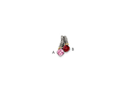 14k/Silver Two-Tone Pendants Style QMPD10 - Classique Jewelry Inc.