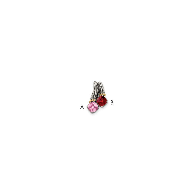 14k/Silver Two-Tone Pendants Style QMPD10 - Classique Jewelry Inc.