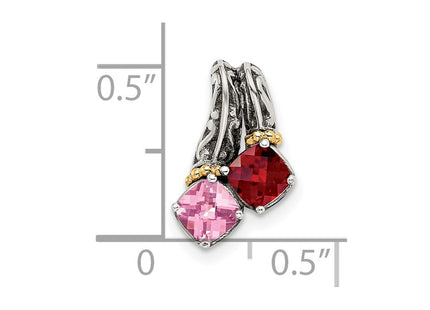 14k/Silver Two-Tone Pendants Style QMPD10 - Classique Jewelry Inc.