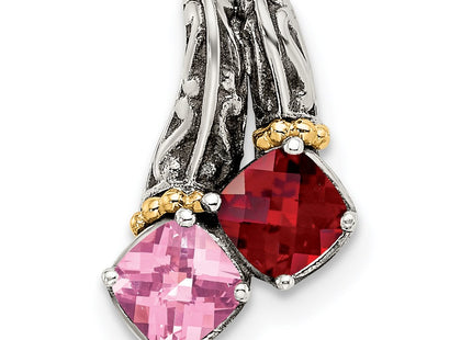14k/Silver Two-Tone Pendants Style QMPD10 - Classique Jewelry Inc.