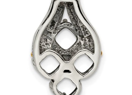 14k/Silver Two-Tone Pendants Style QMPD10 - Classique Jewelry Inc.